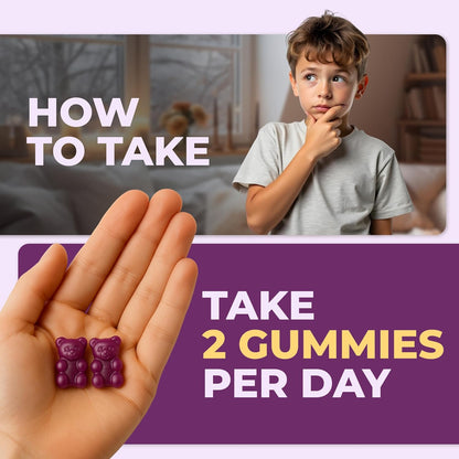 Sea Moss Gummies with Elderberry, Burdock Root & Bladderwrack – for Adults & Kids 4+ – Fruity Flavor – 60 Gummies
