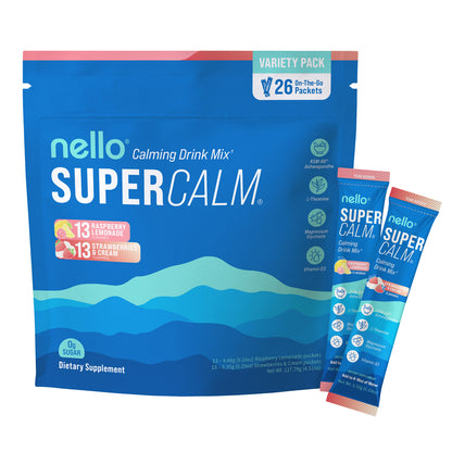 Nello Supercalm Drink Mix, Variety Pack, 26-Ct